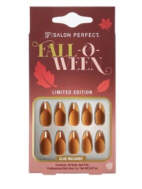 Salon Perfect Limited Edition Fall Press on Nails Nude Illusion Almond Shape